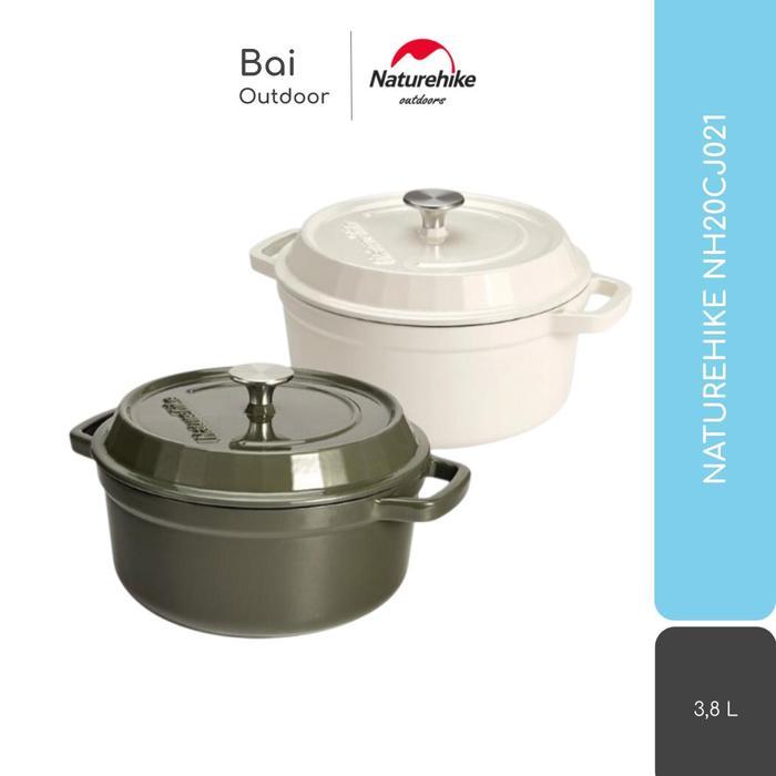 ENAMEL POT 38L NATUREHIKE NH20CJ021 PANCI NESTING COOKING SET CAMPING