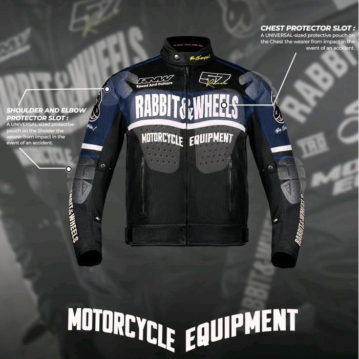Rabbit And Wheels Combo Legacy Navy Motosport Jacket