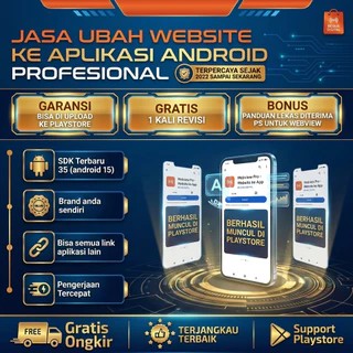 Jasa Convert Website ke Apk Ringan Bisa di Upload ke Playstore | WEBVIEW website jadi APK dan AAB
