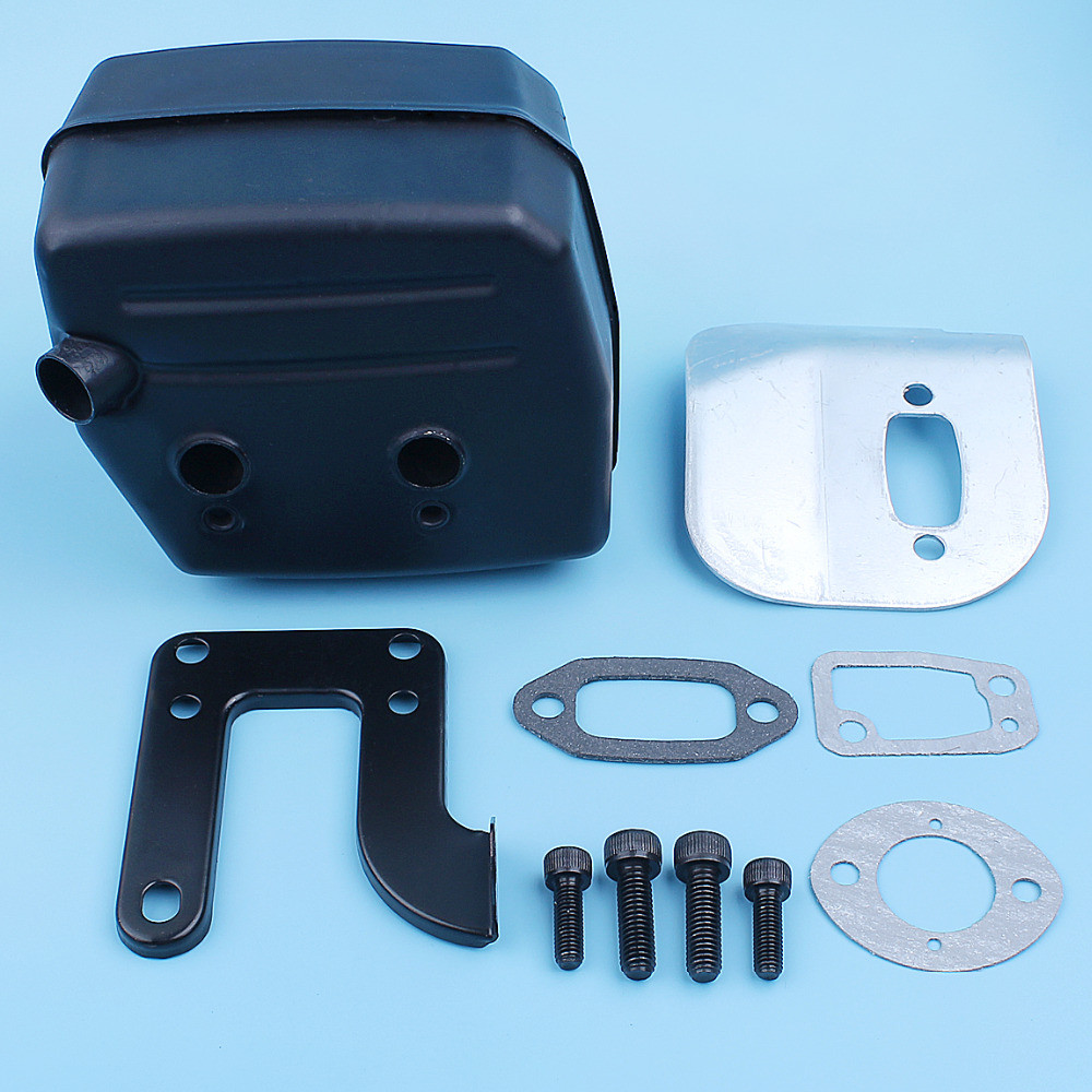Muffler Exhaust Deflector Bracket Gasket Kit For Husqvarna 61 268 272 272XP 268K 272K 272S Chainsaw