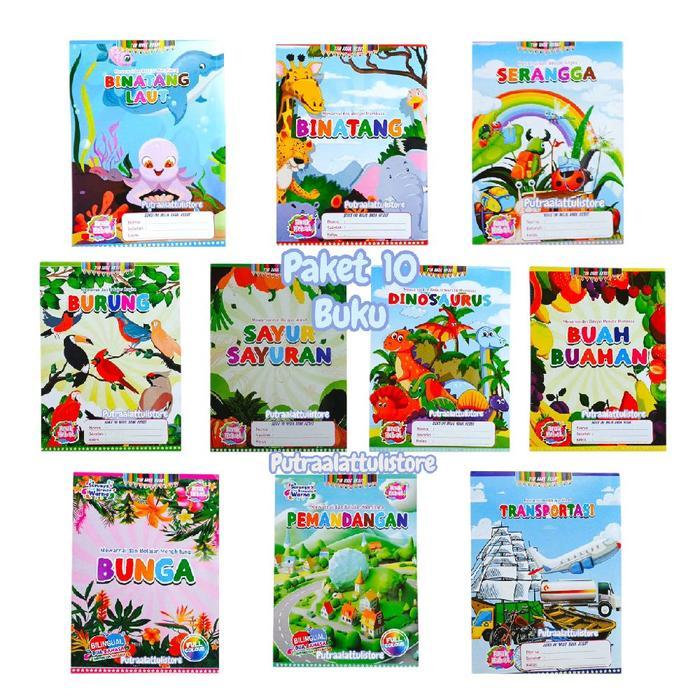 Buku Paket 10 Mewarnai Dan Belajar Membaca (Tim Anak Hebat)