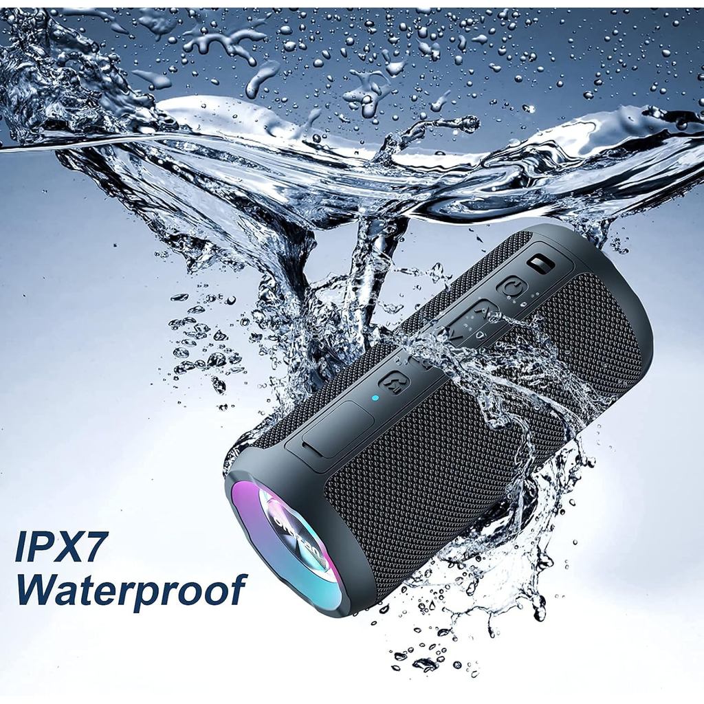 Ortizan X10 Pro Bluetooth Speaker Portable, 24W IPX7 Waterproof Speaker Wireless Bluetooth-V5.3,