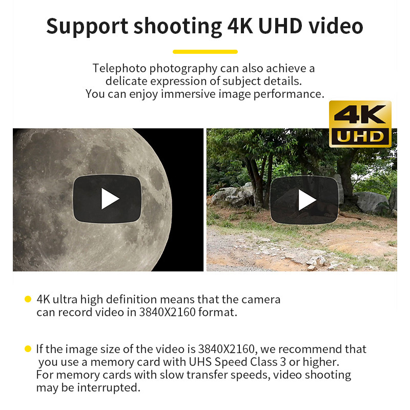 Nikon COOLPIX P1000 Digital Camera 125x Ultra Far Zoom 4K High Long Focus Portable Camera (Bird