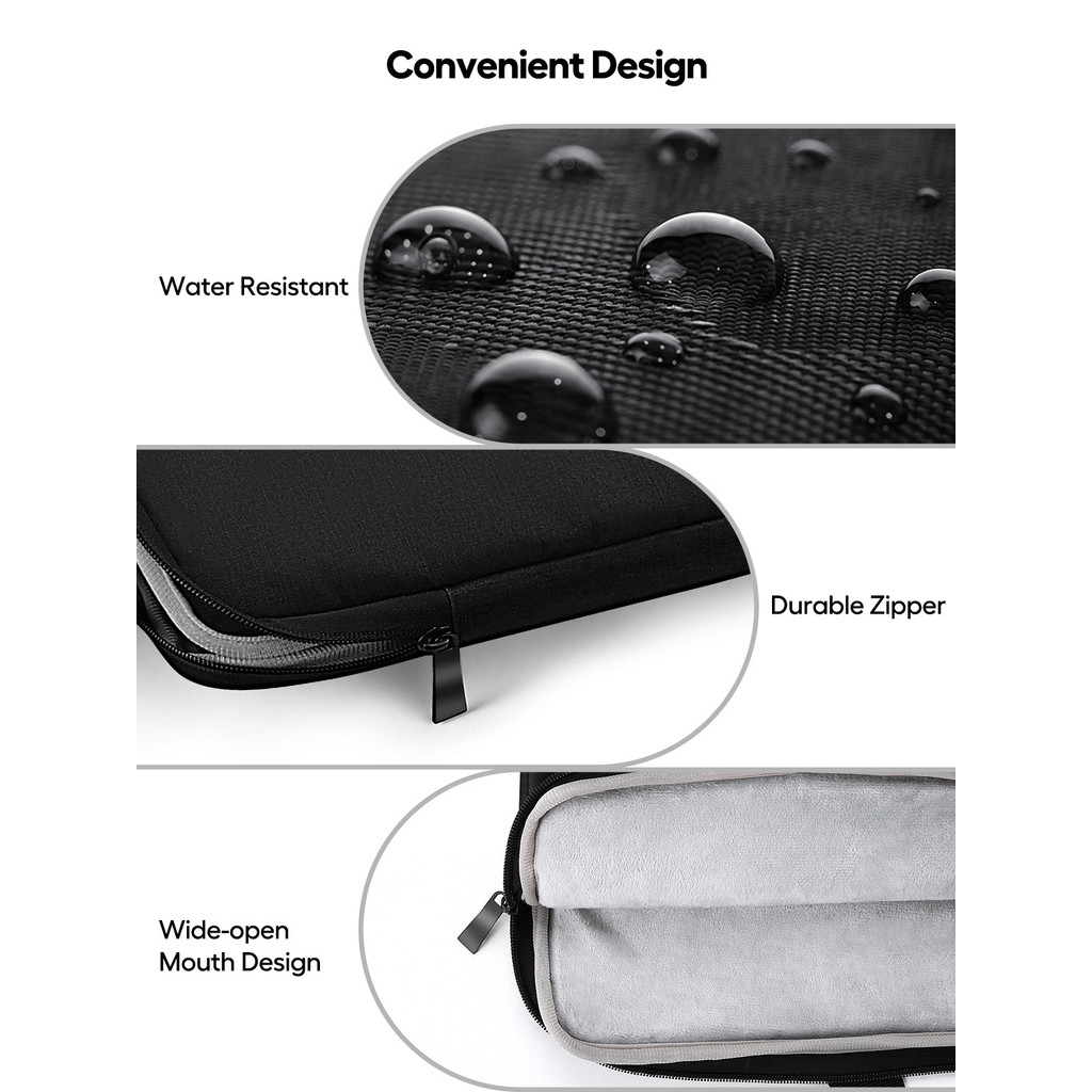 UPERFECT 22" Portable Monitor Case Polyester Laptop Sleeve Protective Computer Cover Carrying Bag