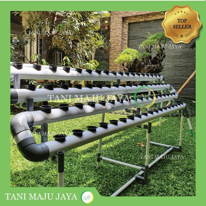 Set Pipa Hidroponik DFT 72 lubang