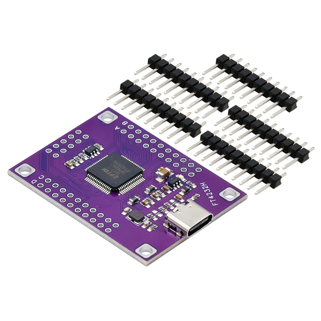 FT4232 Four-channel TYPE-C to Serial Port UART/SPI/I2C/JTAG/RS232 /RS485/RS422 Module 4 Channel