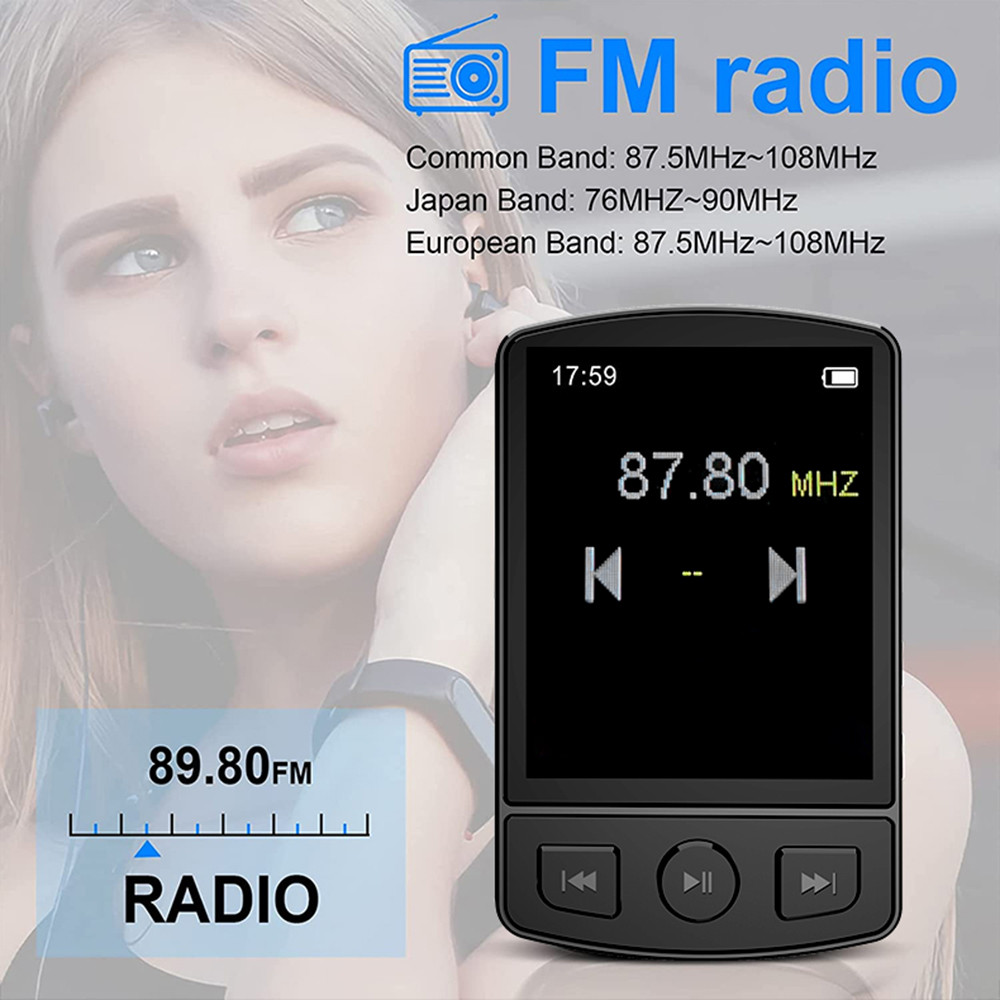 New MP3 Player Clip Mini Walkman Student Portable Sport Music Player MP4 Player With FM Radio