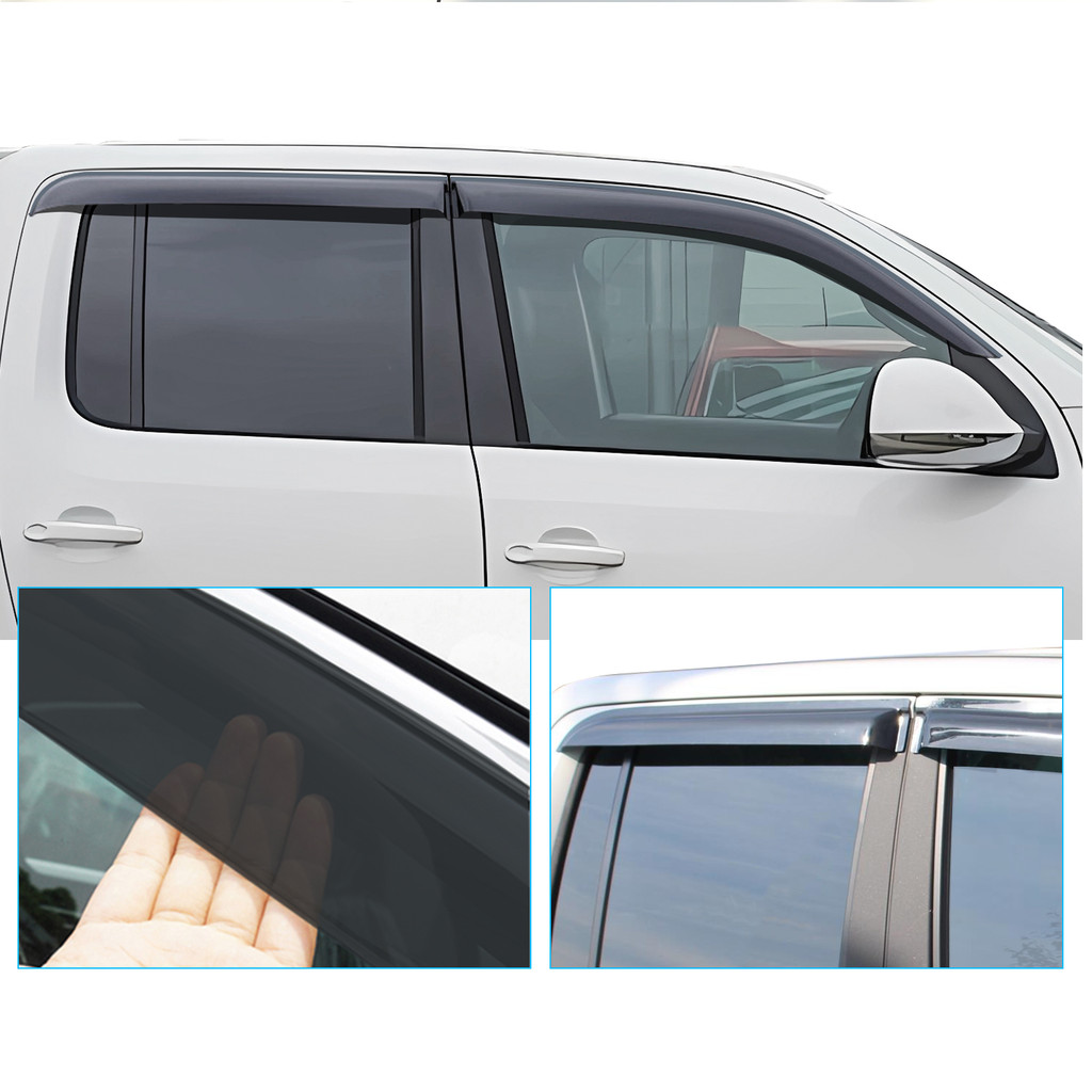 Window Visor Wind Rain Deflectors for For Volkswagen Amarok 2009-2023 VW Amarok V6 4X4 Car Stying