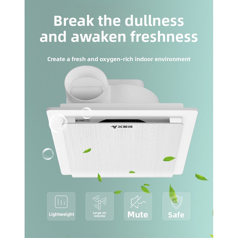 Exhaust Fan Powerful Silent Ceiling Ventilation Fan Bathroom Kitchen Household Exhaust Fan Ceiling