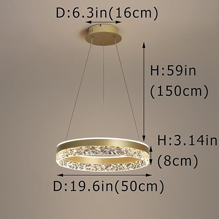 3 Warna Led Lampu Gantung Kristal Nordic Mewah Lampu Gantung Ruang Tamu Hias Kristal Gantung Mewah