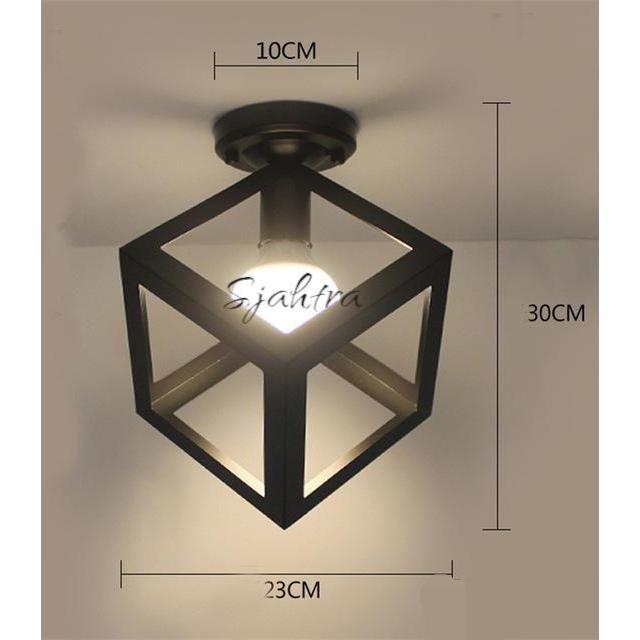 "New" lampu gantung bahan Besi tempel plafon/dekorasi rumah tambahan Bohlam warna putih dekorasi