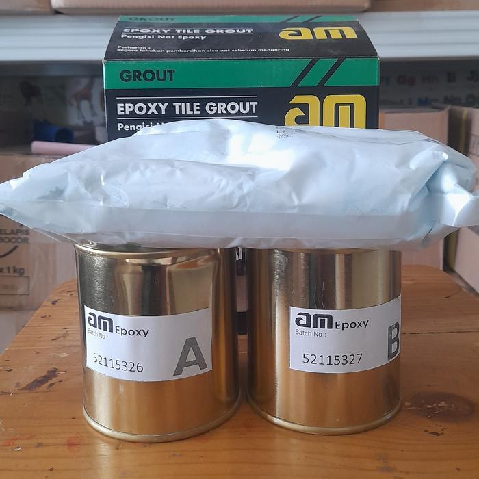 Pengisi Nat Epoxy Tile Grout am 55 GRANITE 1kg set