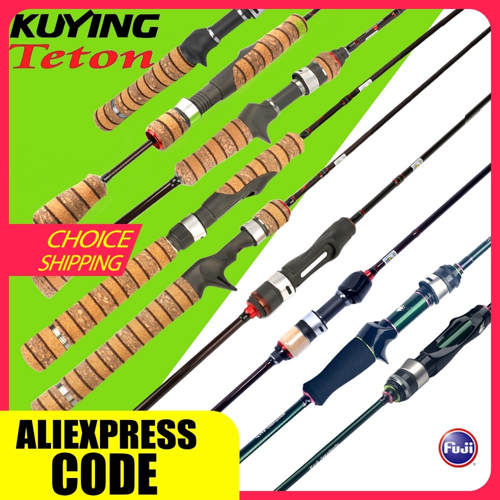 KUYING TETON Stream Trout 1-3lb 2-4lb 3-8lb Fishing Rod Lure Cane Spinning Baitcasting FUJI Carbon