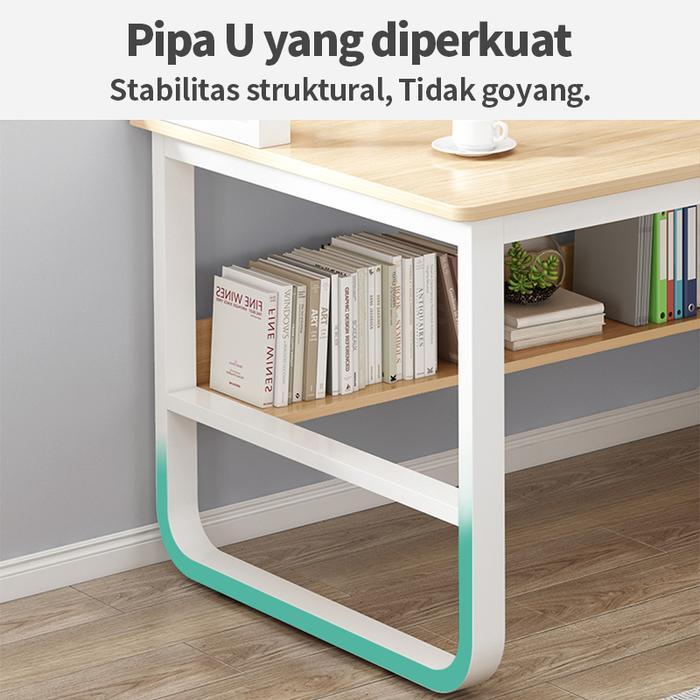 Etife Meja / Meja Belajar / Meja Kerja / Meja Degeng Rak Buku / Meja Rak / Lemari Laci / Meja Laci /