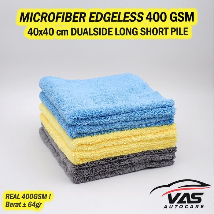 MICROFIBER EDGELESS 40 x 40 cm 400 GSM 400GSM PREMIUM QUALITY DIJAMIN