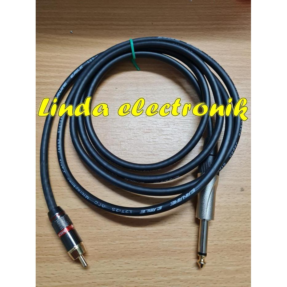 Jack rca to jack akai mono kabel 20 meter