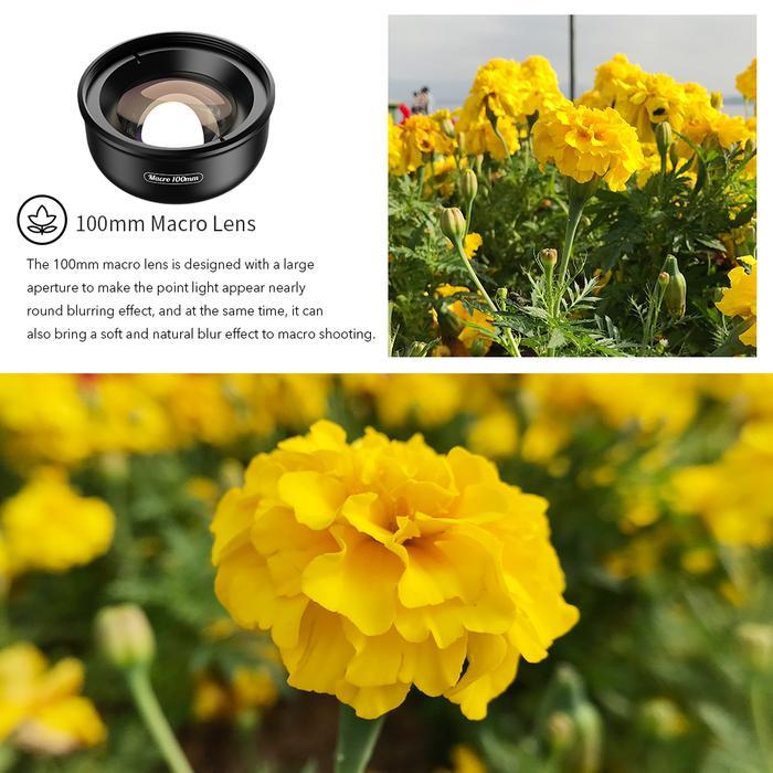 PH APEXEL HD OPTIC CAMERA PHONE LENS 100MM MACRO LENS SUPER MACRO LE