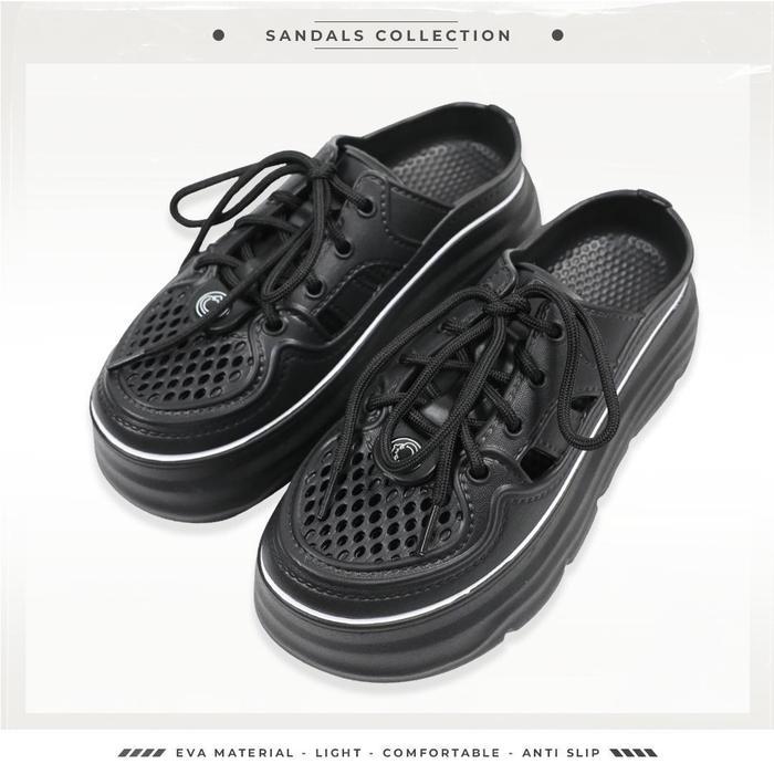 Sepatu Cewek Dewasa sandal jelly slop Sol Tebal Bahan Eva Rubber Import Anti Slip jelly cewek sandal