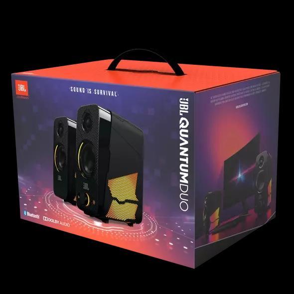 1511856 JBL QUANTUM DUO Gaming Speakers with LED Colour Lights Original NRFTFD