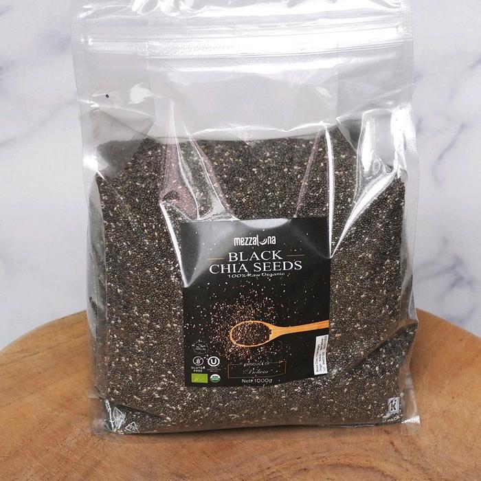 Mezzaluna Organic Black Chia Seed 1000g 1kg Biji Chia Seeds Chiaseed