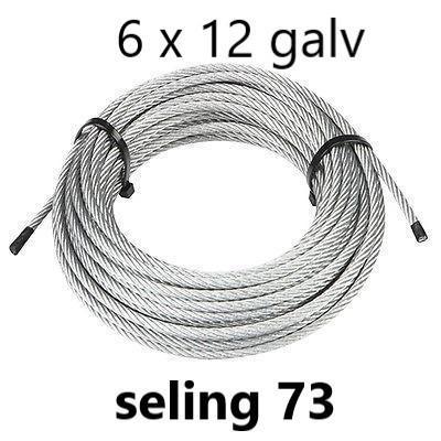 Kawat seling 6mm baja galvanis/kawat sling 6 mm galv per roll @500mtr