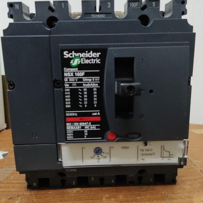 Mccb Circuit Breaker Nsx160F 4P 160A Nsx160F 4Pole 4P 160A Tm160D