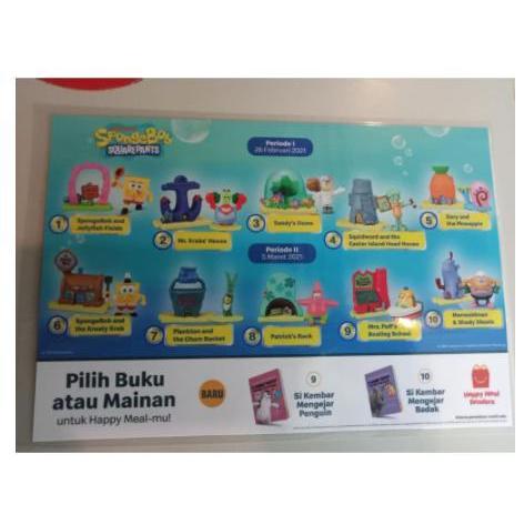 MAINAN ANAK HAPPY MEAL MCD MCDONALD MCDONALDS SPONGEBOB SQUAREPANTS