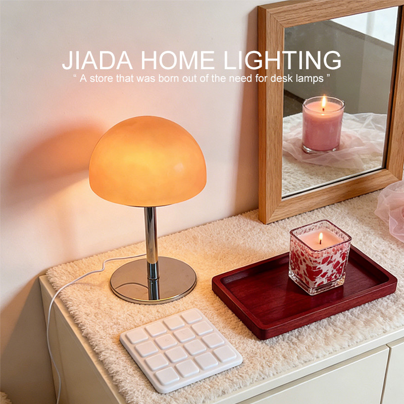 Cloud Umbrella Glass Table Lamp LED Small Umbrella Shade Art Lamp Bedroom Bedside Living Room Sofa