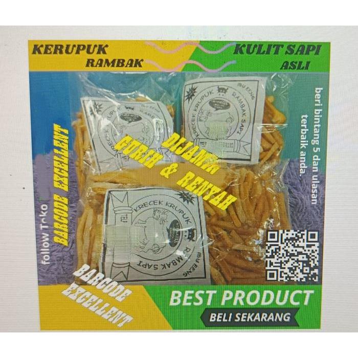 [] KERUPUK / RAMBAK / KRECEK SAPI MENTAH