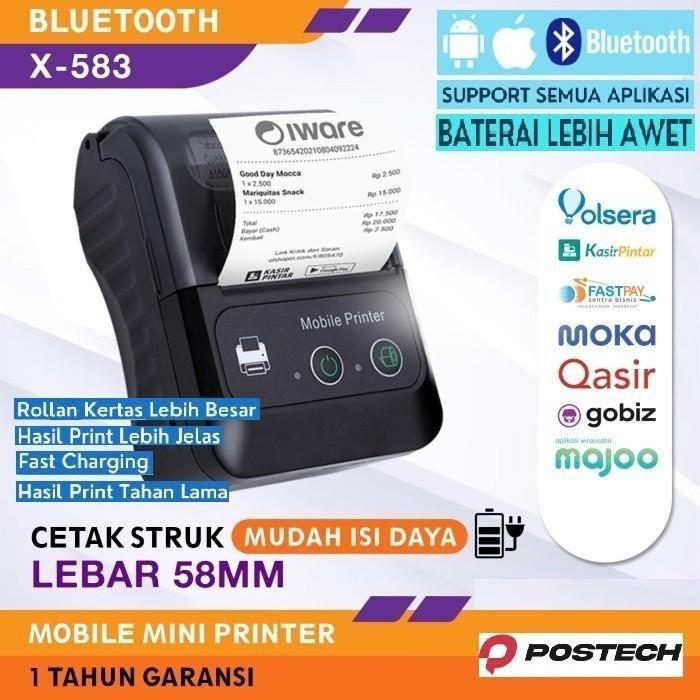 Terbaru Best Quality 100% Original Printer Portabel Bluetooth - 58Mm Thermal Printer Bluetooth