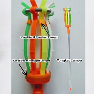 Tongkat Pengganti Lampu  Flexible  2 M Stik Pasang Lampu Galah Lampu