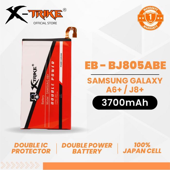 TERLARIS X - TRIKE Baterai untuk Samsung Galaxy A6 Plus A6+ A605 - J8 Plus J8+ J805 Double Power