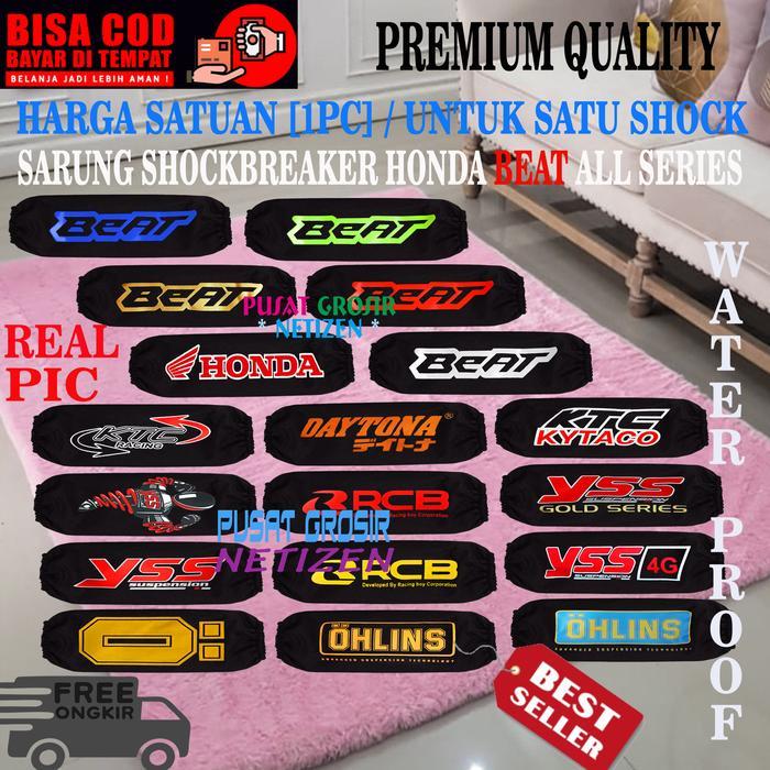 "New" sarung shock / cover shockbreaker shok belakang universal Honda BEAT