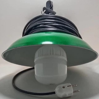 Paket hemat 10 METER KABEL + Kap Lampu Gantung E27 Uk 30cm / Kap WD+Fitting + Kabel +Steker Arde Bul