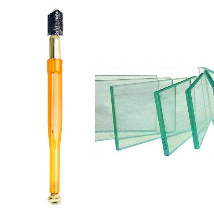 KNIFEZER Pisau Pemotong Kaca Glass Cutter Diamond Cutting Tool - L9 Alat Potong Kaca Aquarium