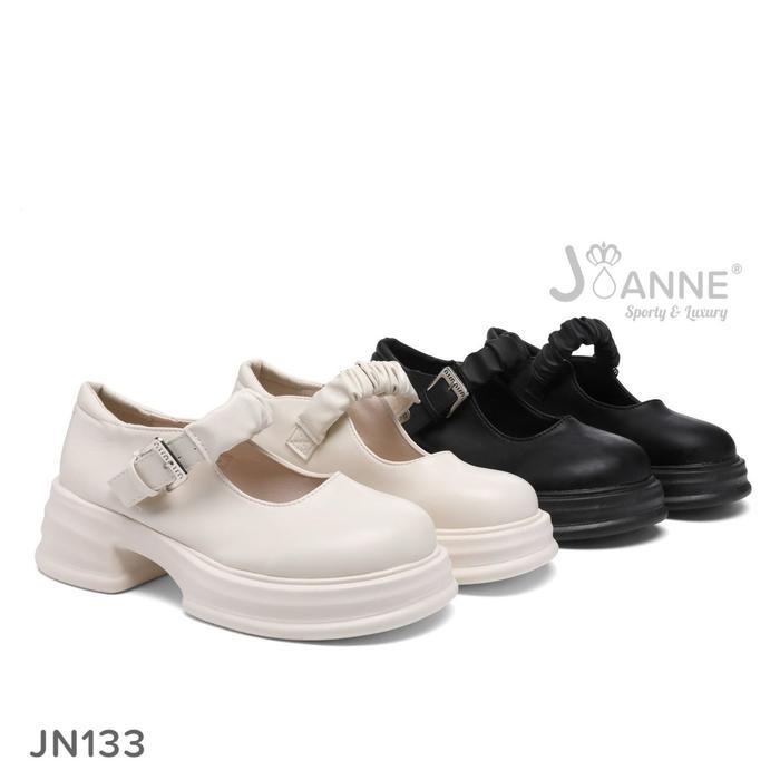 Aerostreet - Joanne Platform Boots Loafers Shoes Sepatu Wanita Jn133 Black
