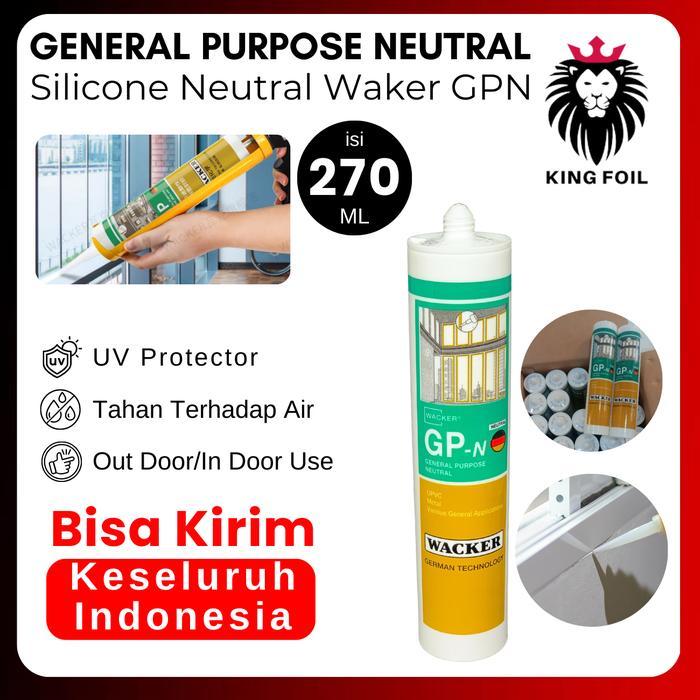 lem kaca / Aquarium / Silicone Sealant Wacker GP - bening Clear