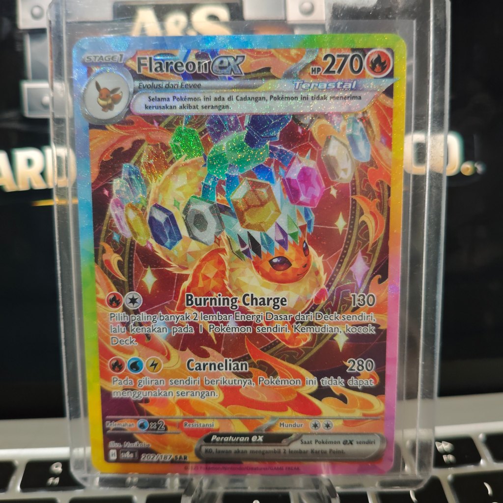 Flareon ex SAR(202/187) Pokemon Indonesia – Festival Terastal SV08A