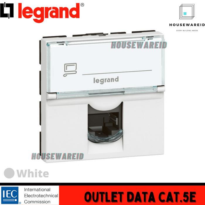 LEGRAND 572303 MODUL OUTLET DATA UTP CAT 5E SOCKET RJ45 LANTAI 572315 SIAP PASANG