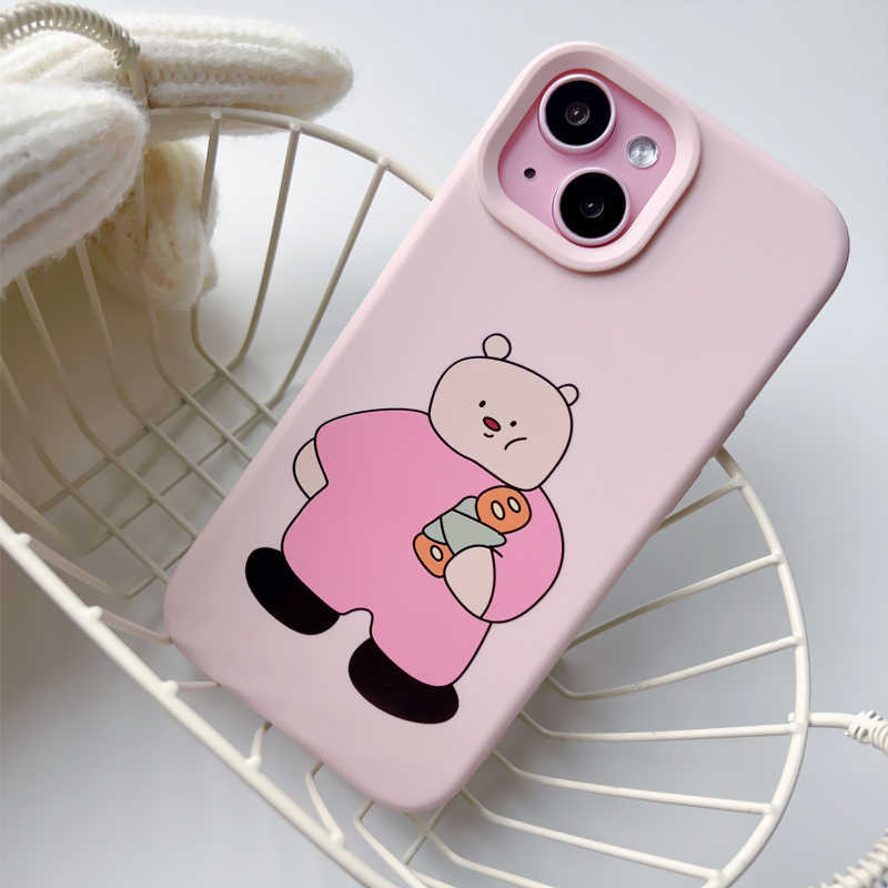 Roti Beruang [Case Infinity] Casing Hp Redmi 15 15C Note 14 4G 5G 13X 13 A5 13C Lucu Silicone Terbar