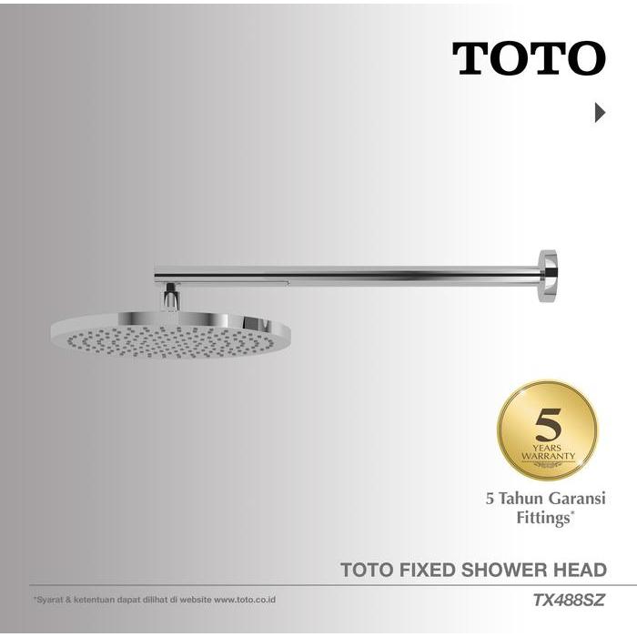 TOTO Shower Head TX488SZ Head Shower - Shower Mandi - Rain Shower