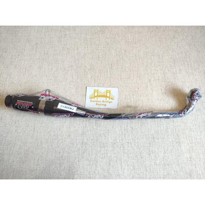 Knalpot AHAU Supra x 125-Blade-Karisma ORI Black Edition