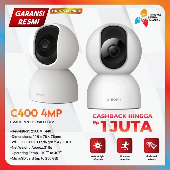 Baru Xiaomi MI C400 4MP 2.5K Smart IP Camera CCTV 360 - Garansi Resmi
