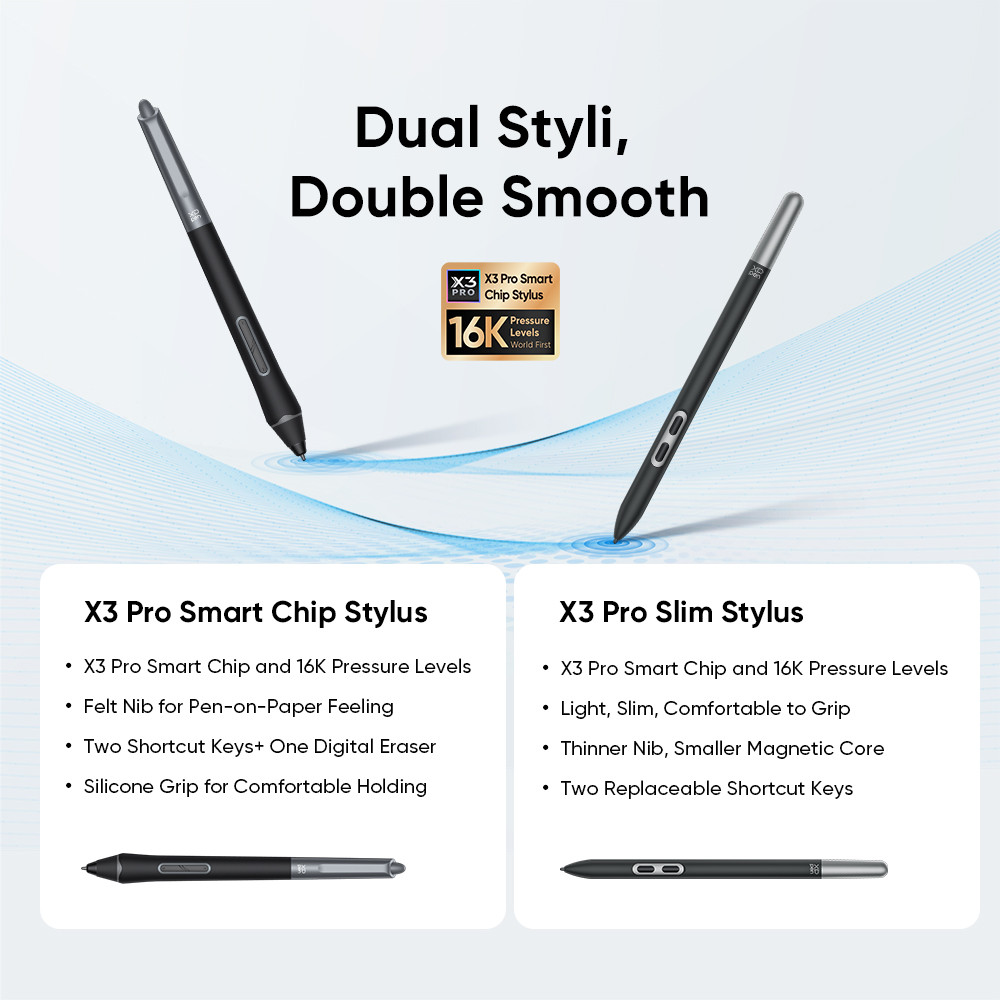 XPPen 4K Artist Pro 24 (Gen 2) Graphics Tablet Monitor 23.8 Inch Calman Verifed Display Dual 16K