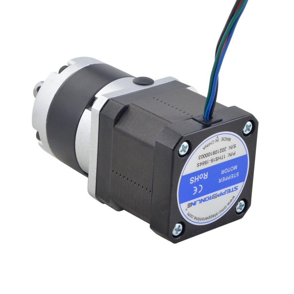 STEPPERONLINE Nema 17 Stepper Motor 0.36N.m Precision Planetary Gearbox Motor Nema17 Ratio
