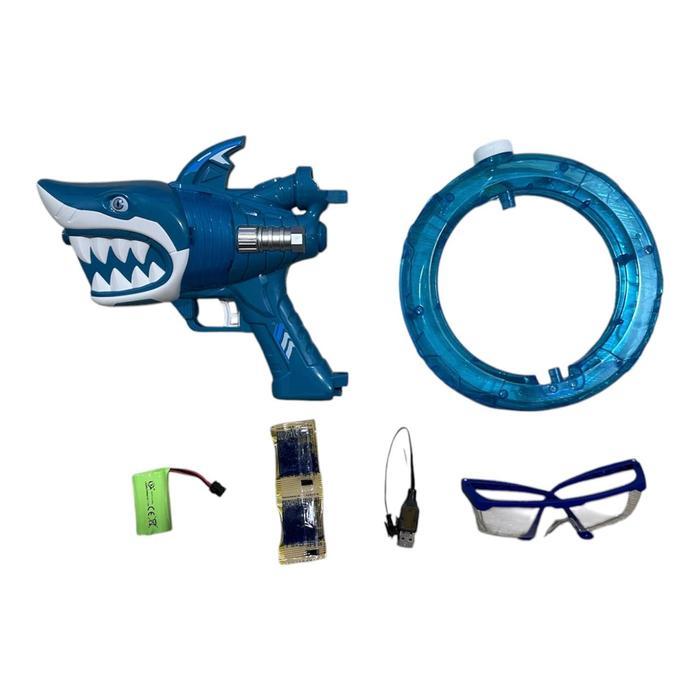 [Im] Mainan Tembakan Peluru Gel Air Elektrik Automatic Motif Ikan Hiu / Shark Water Gell Blaster /