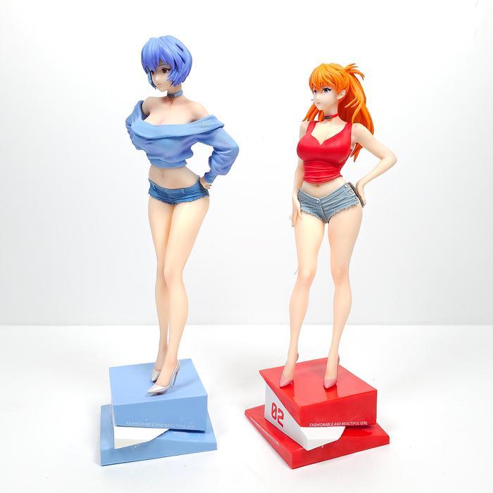Asuka Langley Rei Ayanami XH Summer Girlfriend Evangelion 32cm Action Figure PVC Siap Kirim