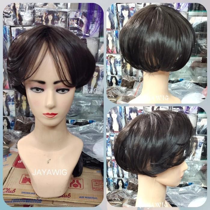 Toupee Klip Wig Penutup Botak Bagian Tengah Rambut