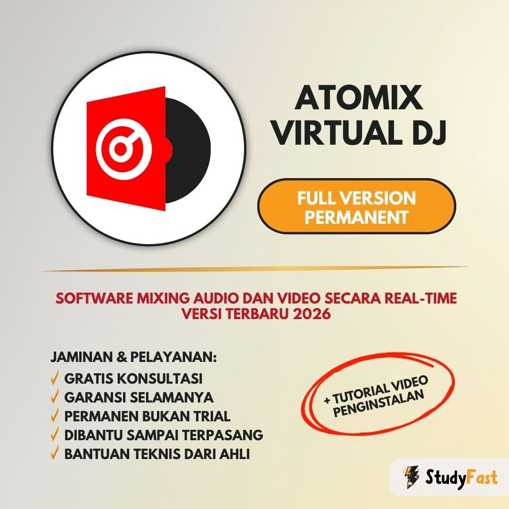 Atomix Virtual DJ 2026 Original Lifetime - Lisensi Permanen (WIN) + Tutorial