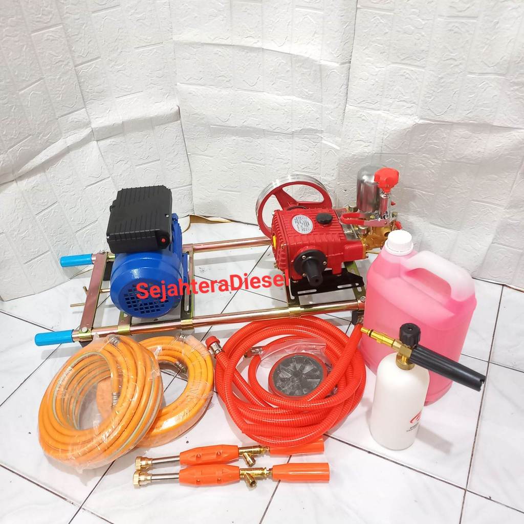 Steam Listrik Dinamo Cuci Motor Mobil Siap Pakai